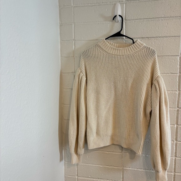 & other stories cream oversized knit sweater - Picture 2 of 5